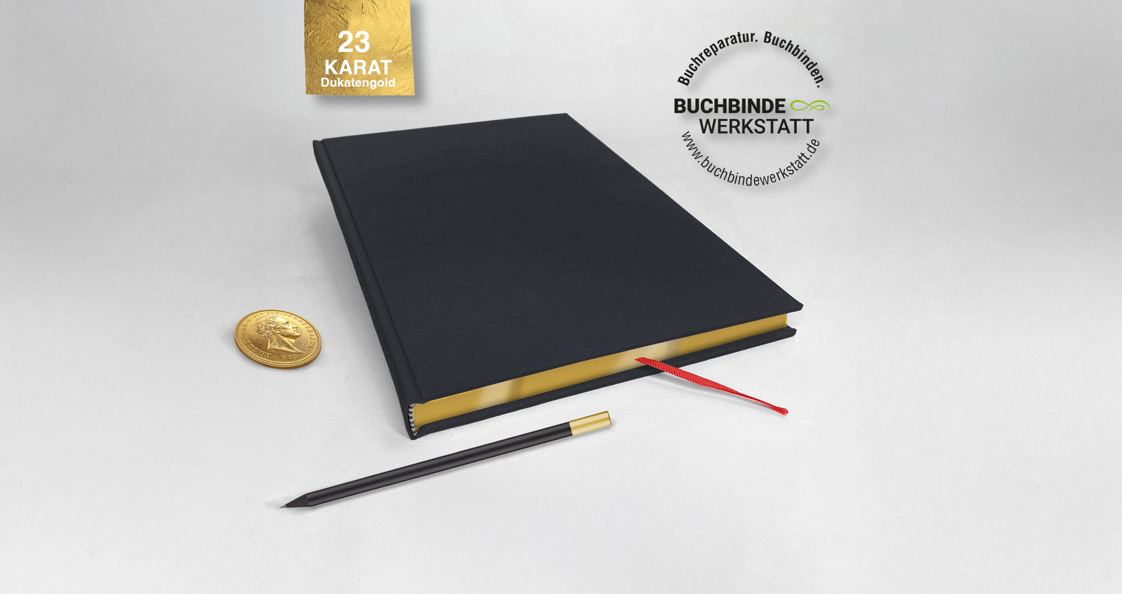 Heften in der Buchbindewerkstatt