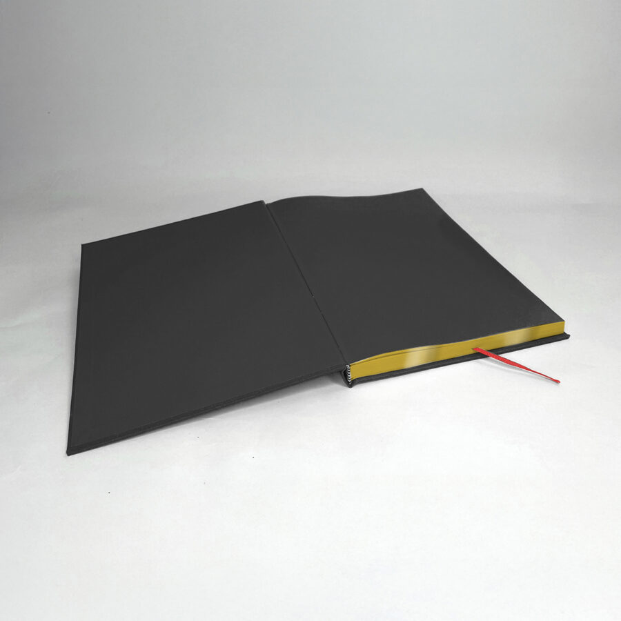 Handgefertigtes Design-Notizbuch mit edlem Goldschnitt – Bild 2