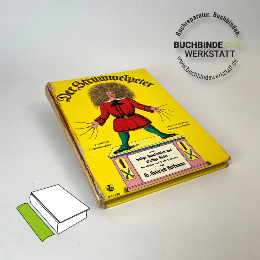 Buchreparatur: Buchrücken beschädigt
